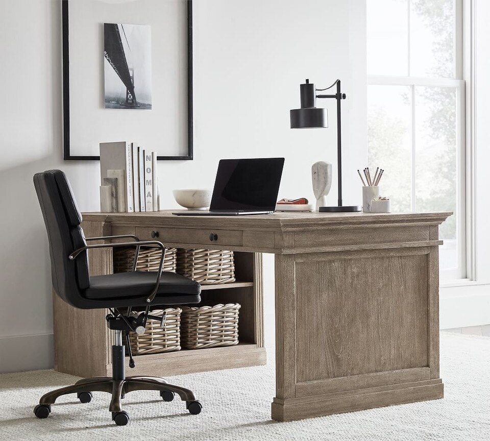 Livingston 183 cm Peninsula Desk Pottery Barn Australia